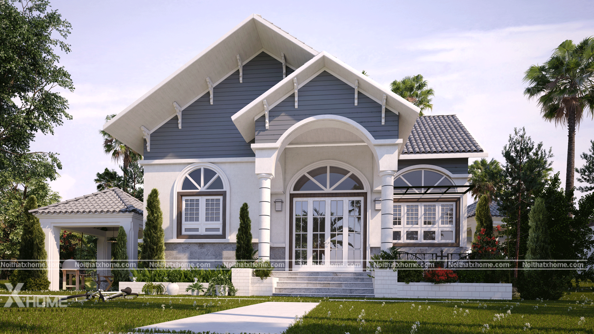 QUÁ TRÌNH HOÀN THÀNH MỘT CĂN NHÀ VƯỜN