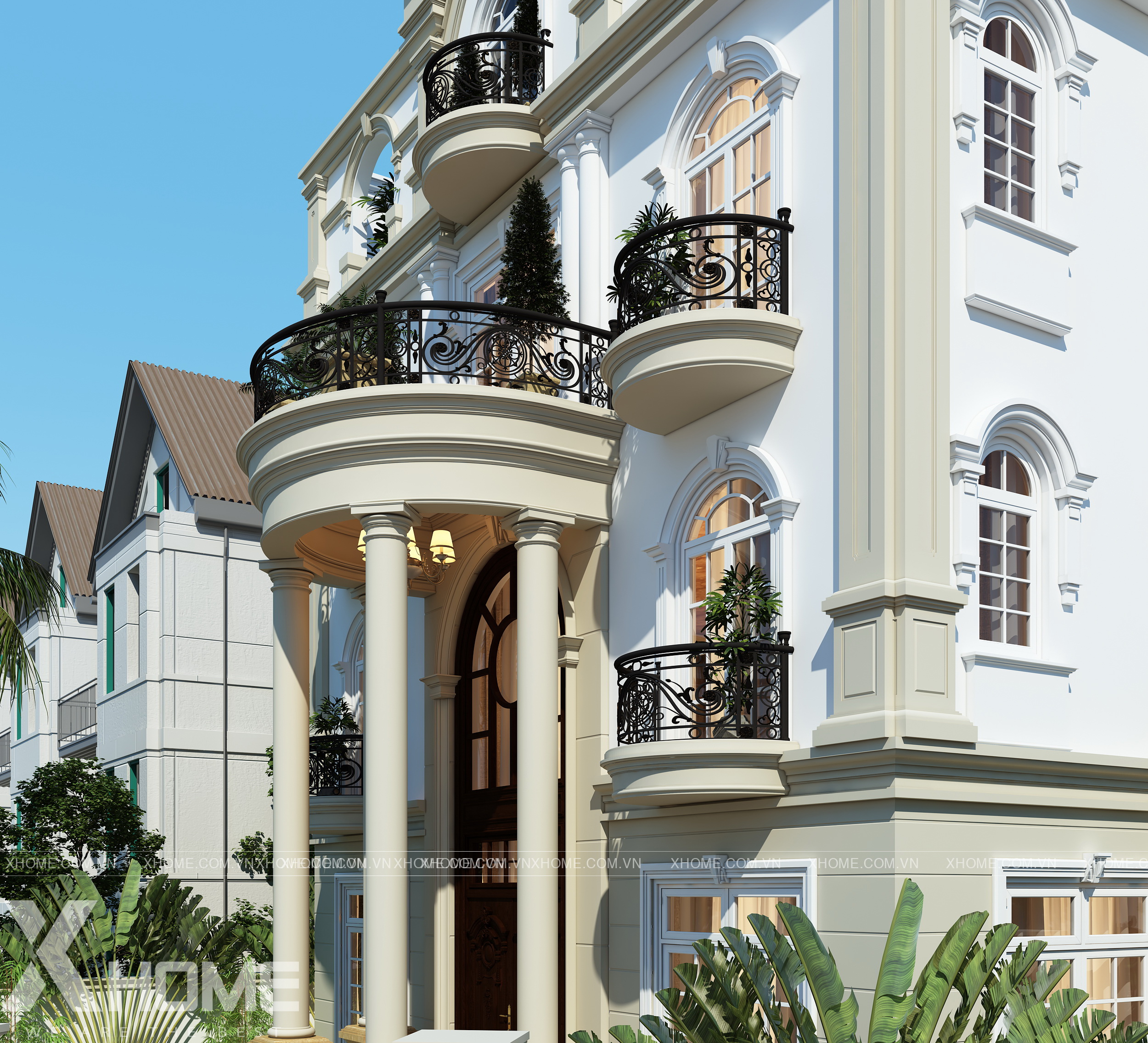 ĐẶC TRƯNG CỦA KIẾN TRÚC NHÀ TÂN CỔ ĐIỂN