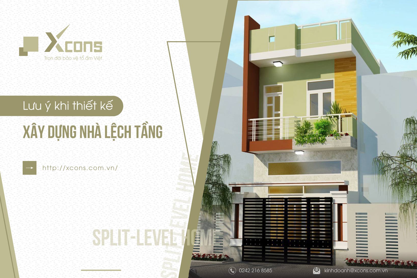 NHỮNG LƯU Ý CẦN NHỚ KHI XÂY DỰNG NHÀ LỆCH TẦNG